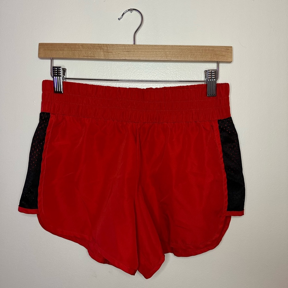 Woman Red Running Shorts